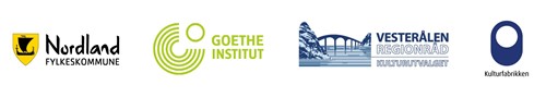 Logoer: Nordland fylkeskommune, Goethe Institut, Kultursamarbeidet i Vesterålen, Kulturfabrikken