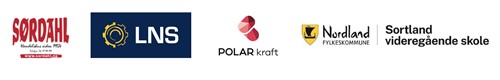 Logo fra Sørdahl AS, LNS, Polarkraft og Nordland fylkeskommune - Sortland videregående skole