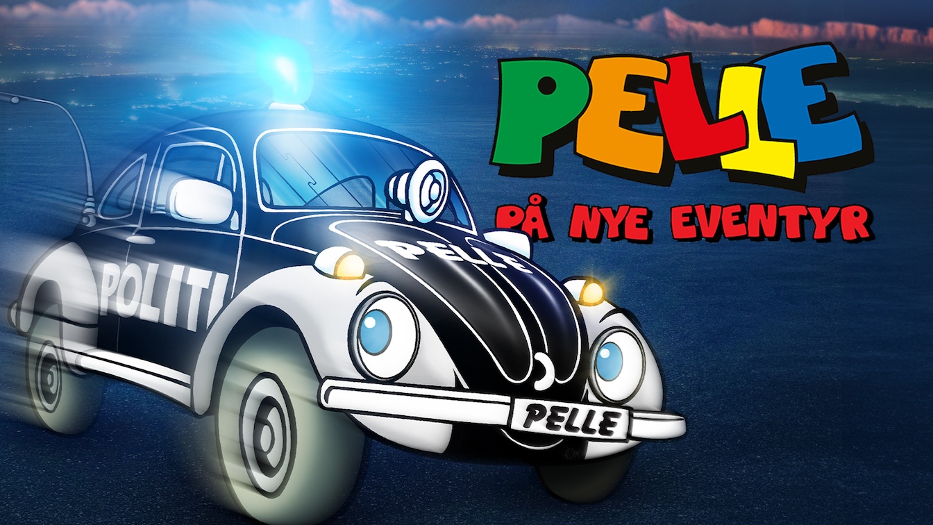 Pelle Politibil på nye eventyr