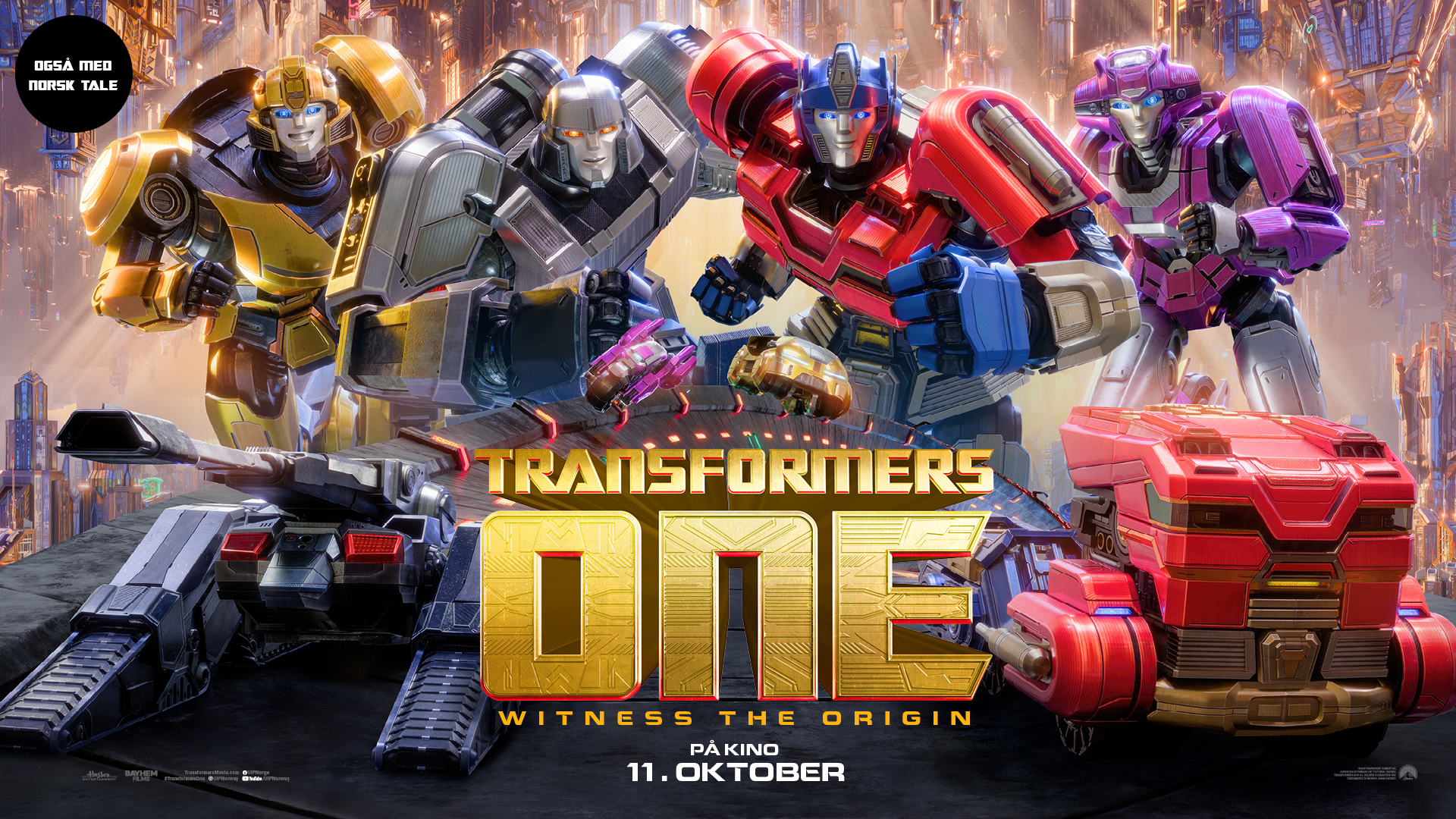 Transformers One, norsk tale