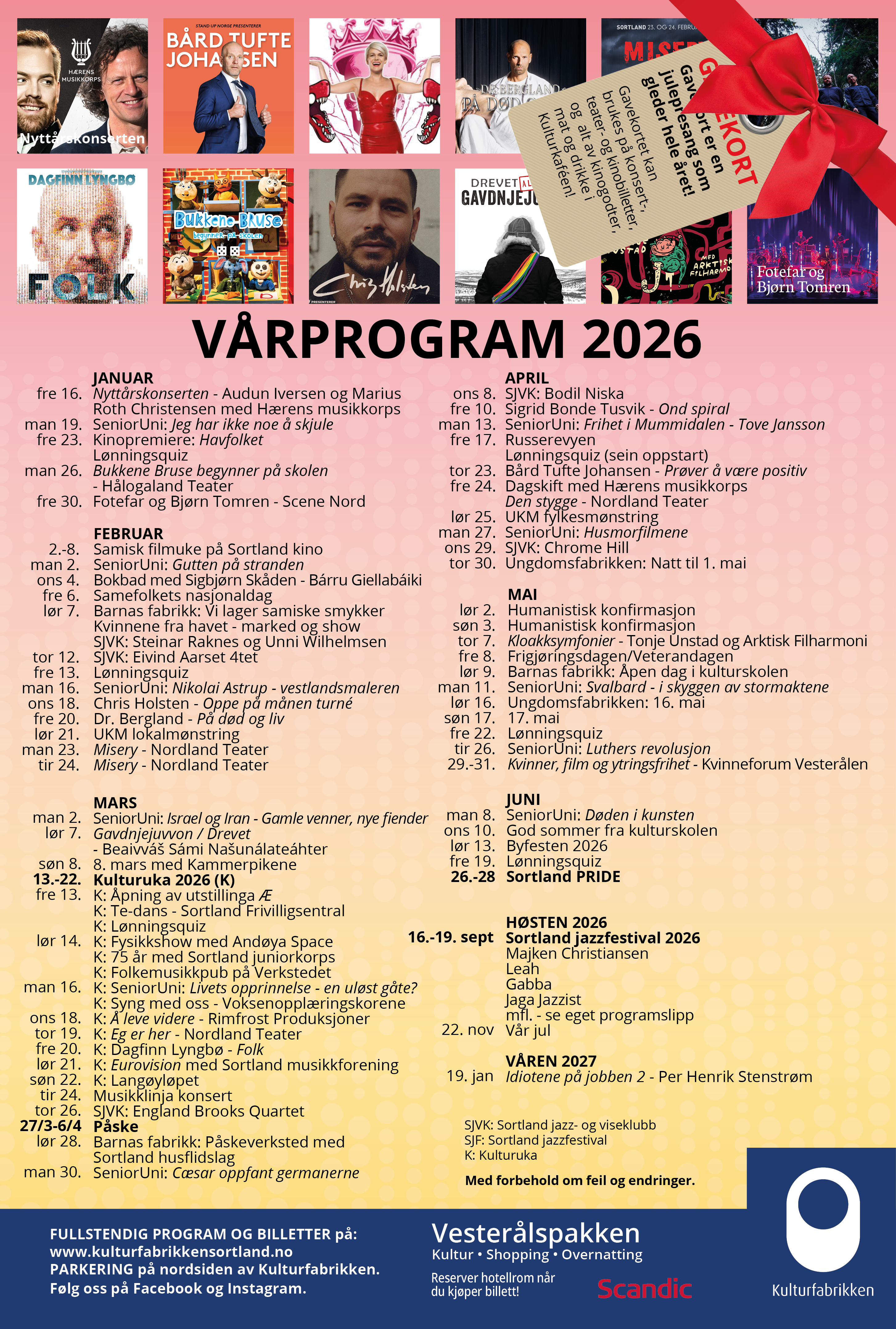 Kulturprogram vår 2026