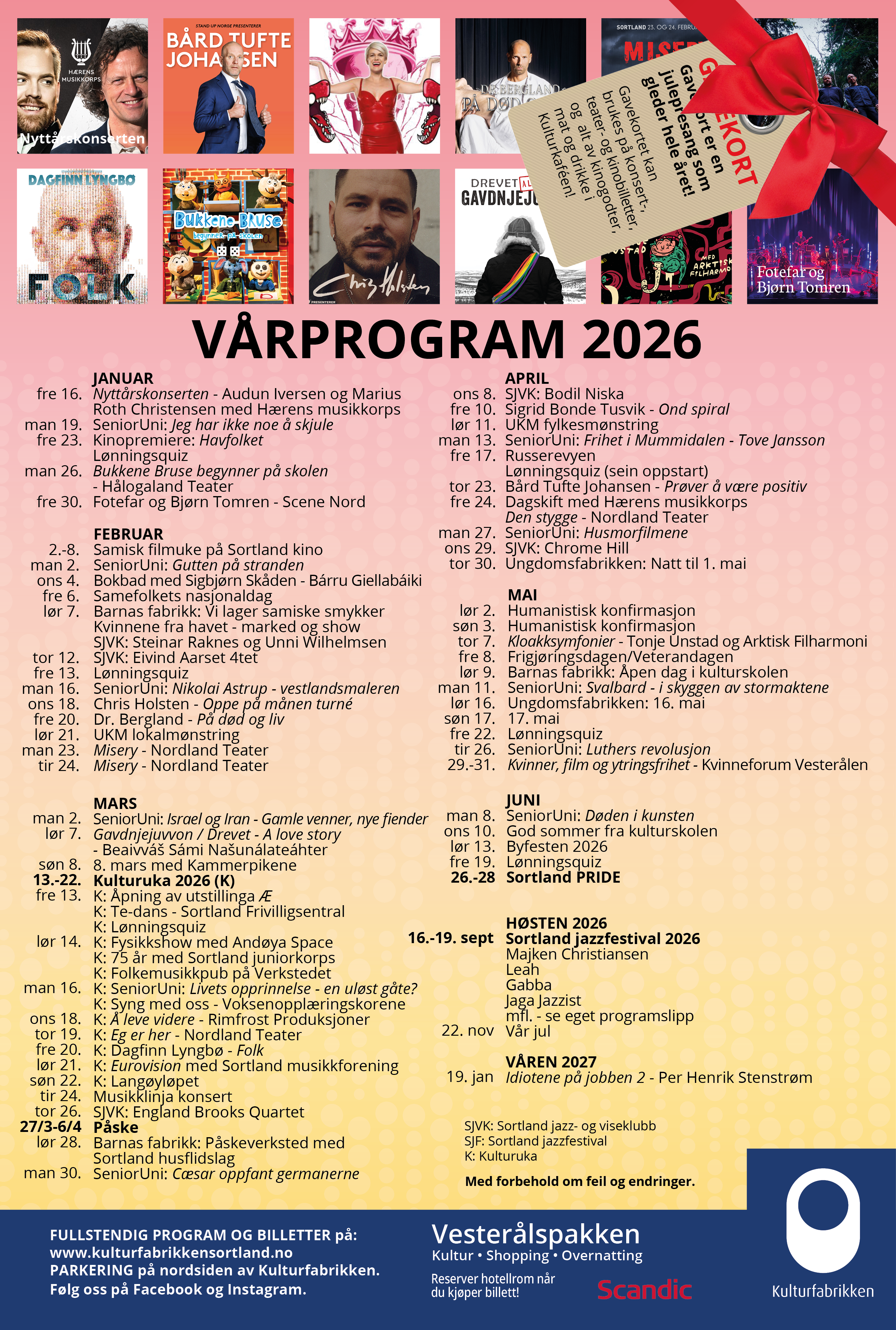 Kulturprogram vår 2026