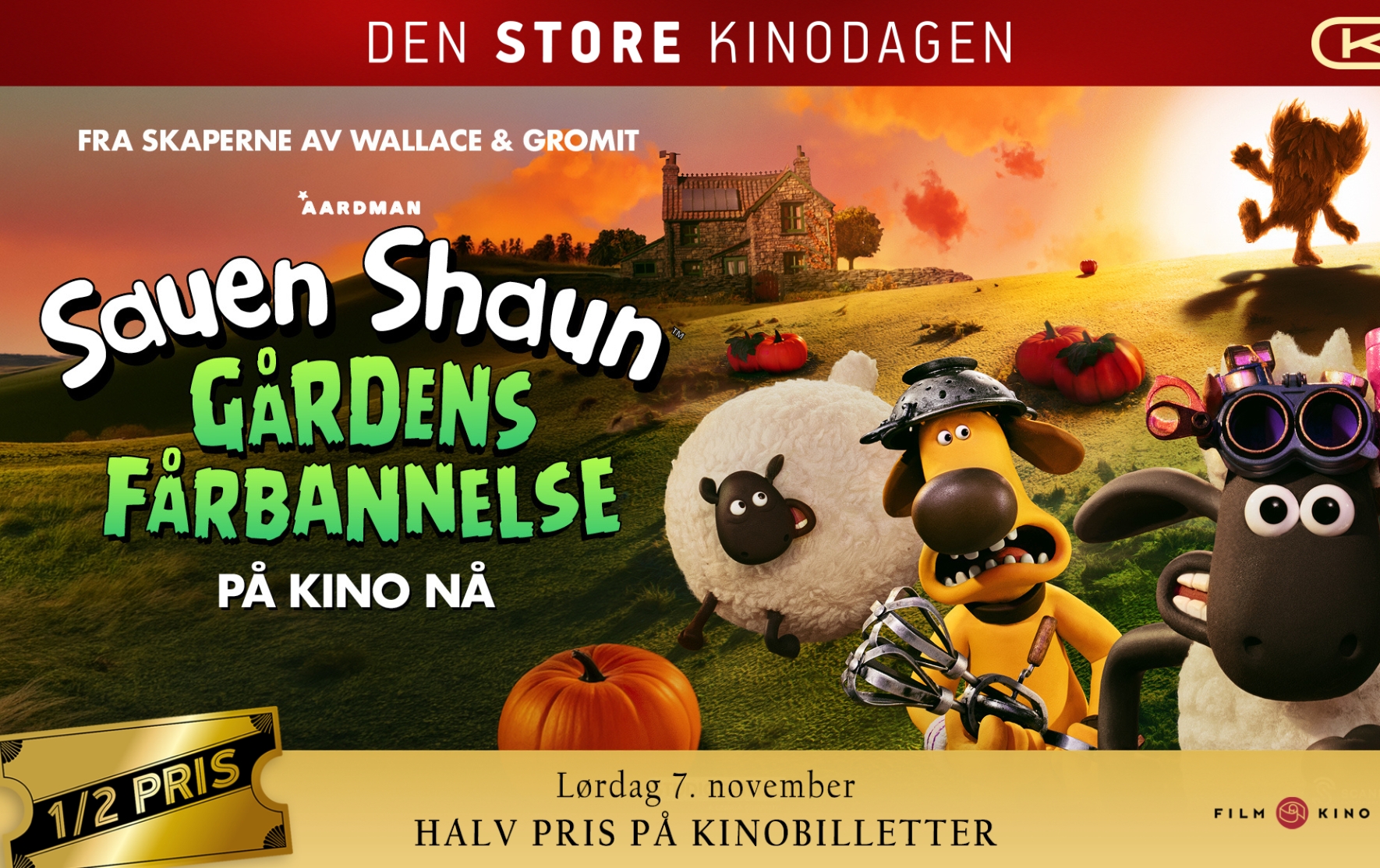 DEN STORE KINODAGEN: Sauen Shaun – Gårdens fårbannelse